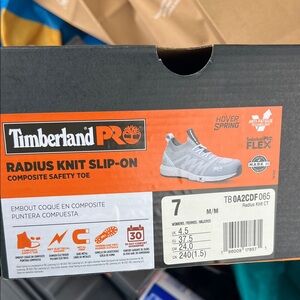 Timberland PRO Gray Radius Knit Slip-On
